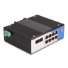 Delock Industrie Gigabit Ethernet Switch 8 Port RJ45 2 Port SFP für Hutschiene