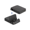 Delock Smartphone Dockingstation 4K mit integrierter Halterung - HDMI / USB / Hub / SD / Micro SD für Android oder Windows