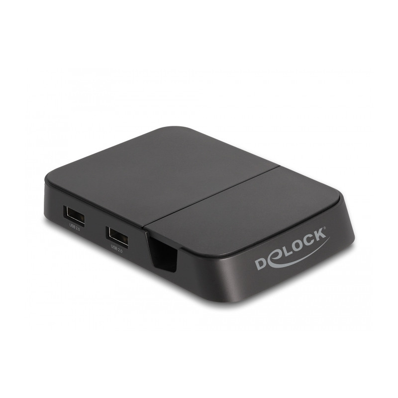 Delock Smartphone Dockingstation 4K mit integrierter Halterung - HDMI / USB / Hub / SD / Micro SD für Android oder Windows