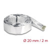 Delock Kabelschlauch aus Glasfasergeflecht und Aluminium 2 m x 20 mm
