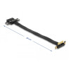Delock Riser Karte PCI Express x1 Stecker 90° gewinkelt zu x1 Slot mit Kabel 30 cm