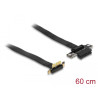Delock Riser Karte PCI Express x1 Stecker 90° gewinkelt zu x1 Slot mit Kabel 60 cm