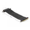 Delock Riser Karte PCI Express x8 Stecker zu x8 Slot mit Kabel 30 cm