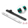 Delock Softbinder flexibel wiederverwendbar Set 10 Stück schwarz / weiß