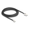 Delock Telefonkabel RJ45 Stecker zu RJ11 Stecker schwarz 5 m