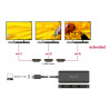 Delock USB Type-C™ Splitter (DP Alt Mode) zu 3 x HDMI MST 4K 60 Hz