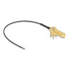 Delock Antennenkabel SMA 90° PCB Buchse zum Einbau zu I-PEX Inc., MHF® 4L Stecker 1.13 15 cm Gewindelänge 15 mm