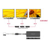 Delock USB Type-C™ Splitter (DP Alt Mode) zu 3 x DisplayPort MST 4K 60 Hz
