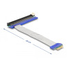 Delock Riser Karte PCI Express x1 Stecker zu x16 Slot mit Kabel 20 cm