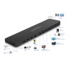 Delock USB Type-C™ Triple Display Dockingstation mit DisplayLink® 4K / USB 5 Gbps / LAN / SD / Audio / PD 80 W