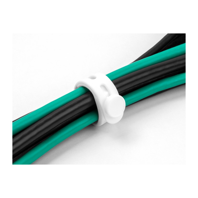 Delock Softbinder flexibel wiederverwendbar Set 10 Stück schwarz / weiß