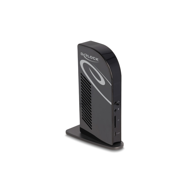Delock USB Type-C™ Triple Display Dockingstation mit DisplayLink® 4K / USB Hub / LAN / SD / Audio / PD 96 W