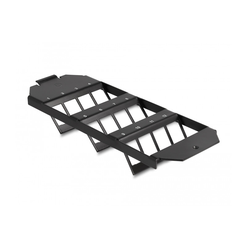 Delock Keystone Halterung 12 Port für Bodentank