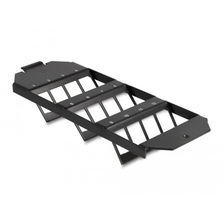 Delock Keystone Halterung 12 Port für Bodentank