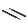 Delock Klett-Kabelbinder L 150 x B 12 mm schwarz 10 Stück