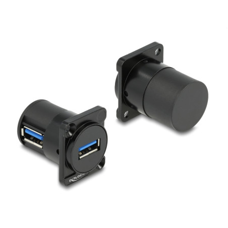 Delock D-Typ Modul USB 5 Gbps Typ-A Buchse zu Buchse 90° gewinkelt