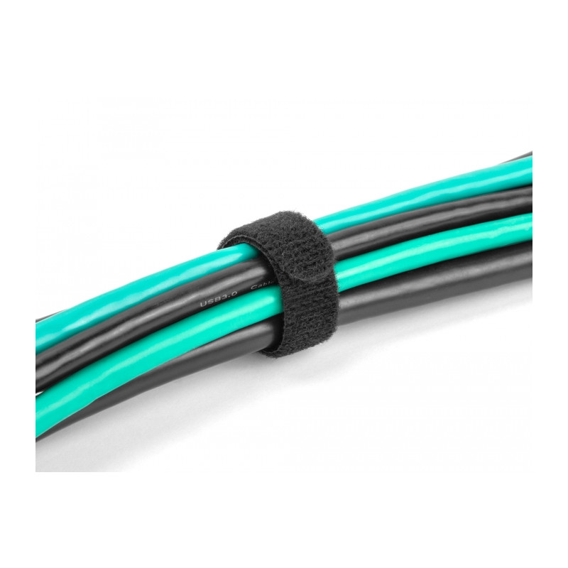 Delock Klett-Kabelbinder L 150 x B 12 mm schwarz 10 Stück
