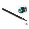 Delock Klett-Kabelbinder L 200 x B 12 mm schwarz 10 Stück