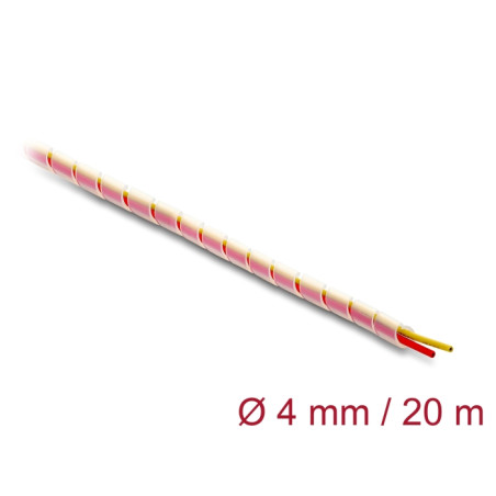 Delock Spiralschlauch Silikon 4 mm Durchmesser 20 m transparent