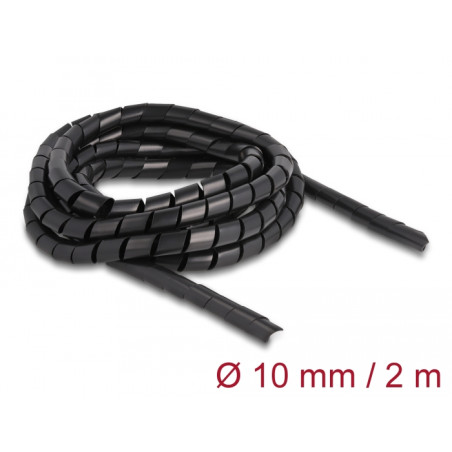 Delock Spiralschlauch flexibel 2 m x 10 mm schwarz