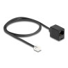 Delock Telefonkabel RJ11 Stecker zu RJ45 Buchse schwarz 1 m