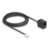 Delock Telefonkabel RJ11 Stecker zu RJ45 Buchse schwarz 5 m