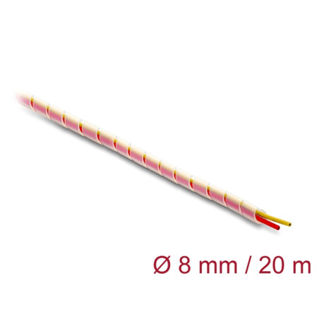 Delock Spiralschlauch Silikon 8 mm Durchmesser 20 m transparent