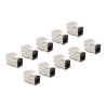 Delock Keystone Modul RJ45 Buchse zu LSA Cat.6A werkzeugfrei schwarz Set 10 Stück