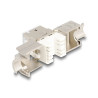 Delock Keystone Modul RJ45 Buchse zu LSA Cat.6A werkzeugfrei weiß Set 10 Stück