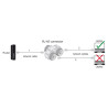Delock Kabelverbinder Y-Adapter RJ45 Buchse zu 2 x RJ45 Buchse Cat.6 IP68 staub- und wasserdicht Outdoor