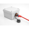 Delock Kabelverbinder RJ45 Buchse zu RJ45 Buchse Cat.6A mit M20 Gewinde und Verschlusskappe IP68 staub- und wasserdicht