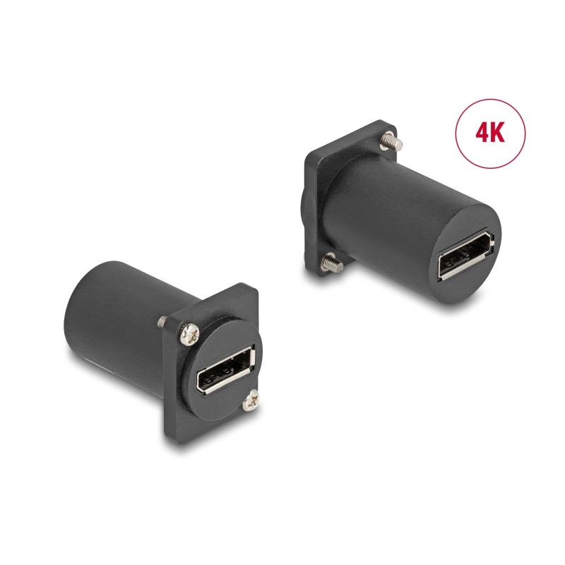 Delock D-Typ Modul DisplayPort Buchse zu Buchse 4K schwarz