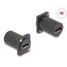 Delock D-Typ Modul DisplayPort Buchse zu Buchse 4K schwarz