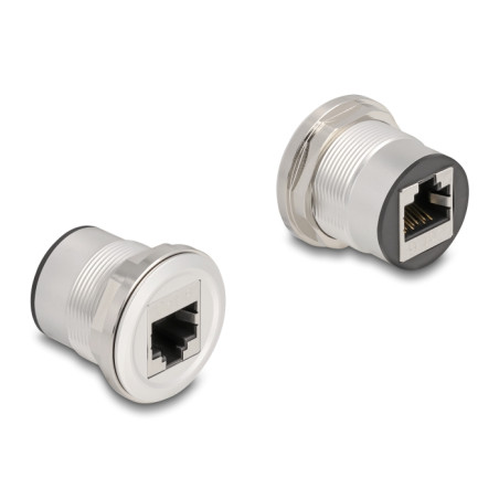 Delock RJ45 Einbaubuchse Kupplung Cat.6 STP Aluminium
