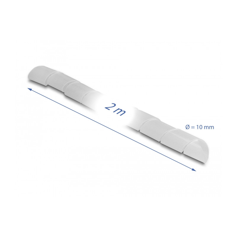 Delock Spiralschlauch flexibel 2 m x 10 mm transparent