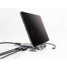 Delock Tablet und Notebook Dockingstation 4K mit integrierter Halterung - HDMI / USB / Hub / SD / Micro SD / PD 3.0 - klappbar