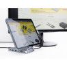 Delock Tablet und Notebook Dockingstation 4K mit integrierter Halterung - HDMI / USB / Hub / SD / Micro SD / PD 3.0 - klappbar