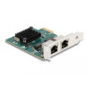 Delock PCI Express x1 Netzwerkkarte Gigabit LAN 2 x RJ45 BCM