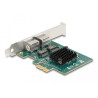 Delock PCI Express x1 Netzwerkkarte Gigabit LAN 2 x RJ45 BCM