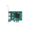 Delock PCI Express x1 Netzwerkkarte Gigabit LAN 2 x RJ45 BCM