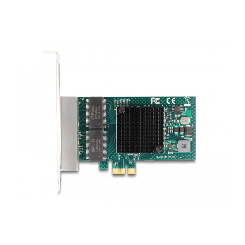 Delock PCI Express x1 Netzwerkkarte Gigabit LAN 4 x RJ45 BCM