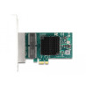 Delock PCI Express x1 Netzwerkkarte Gigabit LAN 4 x RJ45 BCM