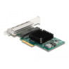 Delock PCI Express x4 Netzwerkkarte Gigabit LAN 4 x RJ45 BCM