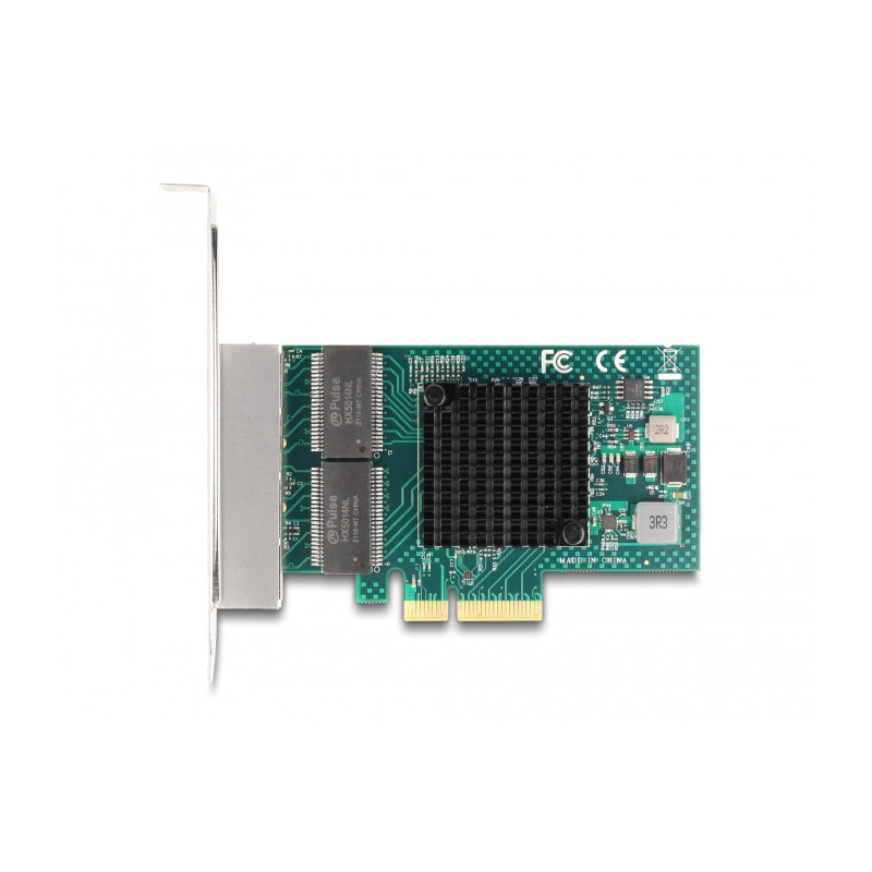 Delock PCI Express x4 Netzwerkkarte Gigabit LAN 4 x RJ45 BCM