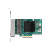 Delock PCI Express x4 Netzwerkkarte Gigabit LAN 4 x RJ45 BCM