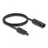 Delock DL4 Solar Kabel 6 mm² Stecker zu Buchse 1 m schwarz