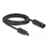 Delock DL4 Solar Kabel 6 mm² Stecker zu Buchse 3 m schwarz