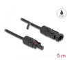Delock DL4 Solar Kabel 6 mm² Stecker zu Buchse 5 m schwarz