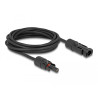 Delock DL4 Solar Kabel 6 mm² Stecker zu Buchse 5 m schwarz