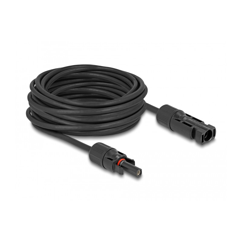Delock DL4 Solar Kabel 6 mm² Stecker zu Buchse 10 m schwarz